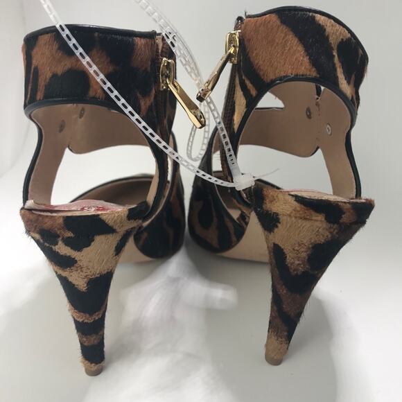 Louise Et Cie Jara Leopard Heels Fur NEW Size 6 US / 36.5 Eur - Picture 5 of 8